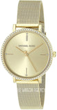Buy Shop Michael Kors Darci Quartz Gold Dial Gold Mesh Strap Watch for Women - MK7121 USA Online