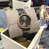 Buy Shop Michael Kors Darci Quartz Grey Dial Grey Steel Strap Watch For Women - MK3432 USA Online