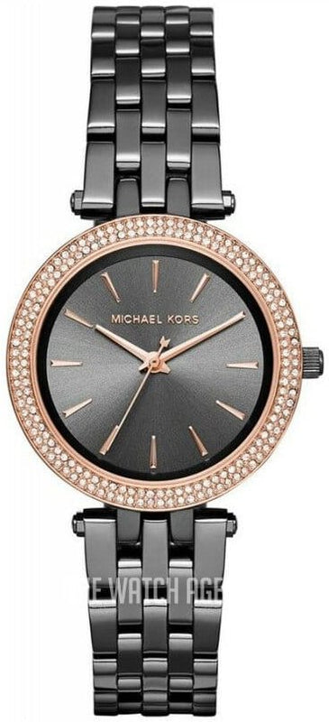 Buy Shop Michael Kors Darci Quartz Grey Dial Grey Steel Strap Watch For Women - MK3432 USA Online