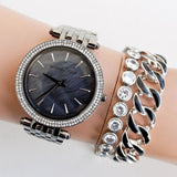 Buy Shop Michael Kors Darci Quartz Mother of Pearl Grey Dial Grey Steel Strap Watch For Women - MK3433 USA Online