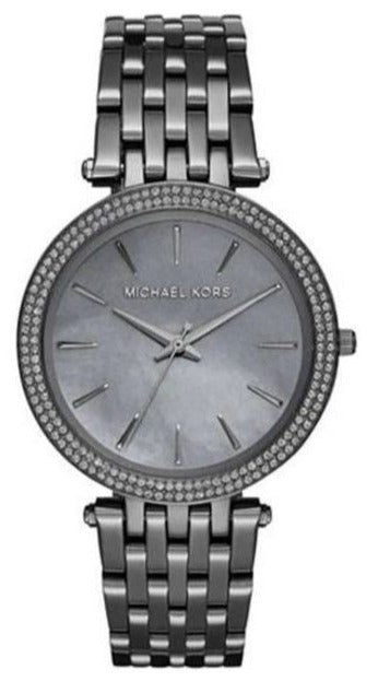 Buy Shop Michael Kors Darci Quartz Mother of Pearl Grey Dial Grey Steel Strap Watch For Women - MK3433 USA Online