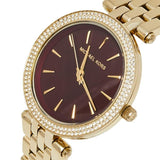 Buy Shop Michael Kors Darci Quartz Mother of Pearl Red Dial Gold Steel Strap Watch For Women - MK3583 USA Online