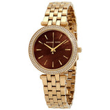 Buy Shop Michael Kors Darci Quartz Mother of Pearl Red Dial Gold Steel Strap Watch For Women - MK3583 USA Online