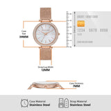 Buy Shop Michael Kors Darci Quartz Mother of Pearl White Dial Rose Gold Mesh Bracelet Watch For Women - MK4519 USA Online