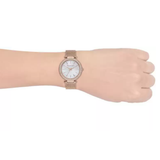 Buy Shop Michael Kors Darci Quartz Mother of Pearl White Dial Rose Gold Mesh Bracelet Watch For Women - MK4519 USA Online