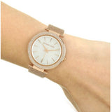 Buy Shop Michael Kors Darci Quartz Mother of Pearl White Dial Rose Gold Mesh Bracelet Watch For Women - MK4519 USA Online