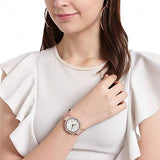 Buy Shop Michael Kors Darci Quartz Mother of Pearl White Dial Rose Gold Mesh Bracelet Watch For Women - MK4519 USA Online