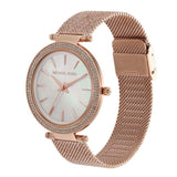 Buy Shop Michael Kors Darci Quartz Mother of Pearl White Dial Rose Gold Mesh Bracelet Watch For Women - MK4519 USA Online
