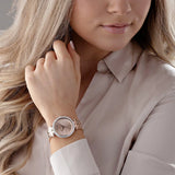 Buy Shop Michael Kors Darci Quartz Rose Gold Dial Rose Gold Steel Strap Watch For Women - MK4514 USA Online