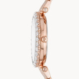 Buy Shop Michael Kors Darci Quartz Rose Gold Dial Rose Gold Steel Strap Watch For Women - MK4514 USA Online
