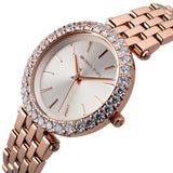 Buy Shop Michael Kors Darci Quartz Rose Gold Dial Rose Gold Steel Strap Watch For Women - MK4514 USA Online