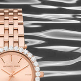 Buy Shop Michael Kors Darci Quartz Rose Gold Dial Rose Gold Steel Strap Watch For Women - MK4514 USA Online