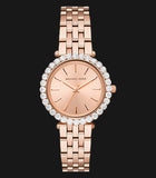 Buy Shop Michael Kors Darci Quartz Rose Gold Dial Rose Gold Steel Strap Watch For Women - MK4514 USA Online