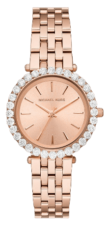 Buy Shop Michael Kors Darci Quartz Rose Gold Dial Rose Gold Steel Strap Watch For Women - MK4514 USA Online