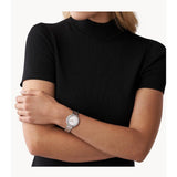 Buy Shop Michael Kors Darci Quartz Silver Dial Two Tone Steel Strap Watch For Women - MK4515 USA Online