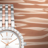 Buy Shop Michael Kors Darci Quartz Silver Dial Two Tone Steel Strap Watch For Women - MK4515 USA Online