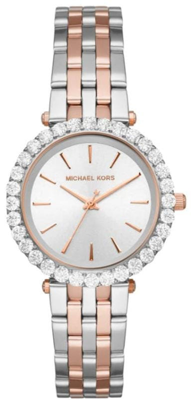 Buy Shop Michael Kors Darci Quartz Silver Dial Two Tone Steel Strap Watch For Women - MK4515 USA Online