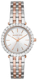 Buy Shop Michael Kors Darci Quartz Silver Dial Two Tone Steel Strap Watch For Women - MK4515 USA Online
