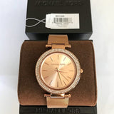 Buy Shop Michael Kors Darci Rose Gold Dial Rose Gold Mesh Bracelet Watch for Women - MK3369 USA Online
