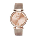 Buy Shop Michael Kors Darci Rose Gold Dial Rose Gold Mesh Bracelet Watch for Women - MK3369 USA Online