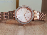 Buy Shop Michael Kors Darci Rose Gold Dial Rose Gold Steel Strap Watch for Women - MK3431 USA Online