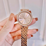 Buy Shop Michael Kors Darci Rose Gold Dial Rose Gold Steel Strap Watch for Women - MK3431 USA Online