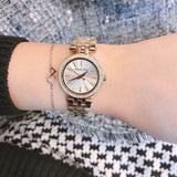 Buy Shop Michael Kors Darci Rose Gold Dial Rose Gold Steel Strap Watch for Women - MK3431 USA Online