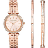 Buy Shop Michael Kors Darci Rose Gold Dial Rose Gold Steel Strap Watch for Women - MK3431 USA Online