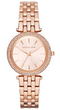 Buy Shop Michael Kors Darci Rose Gold Dial Rose Gold Steel Strap Watch for Women - MK3431 USA Online