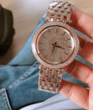 Buy Shop Michael Kors Darci Rose Gold Dial Rose Gold Steel Strap Watch for Women - MK3439 USA Online