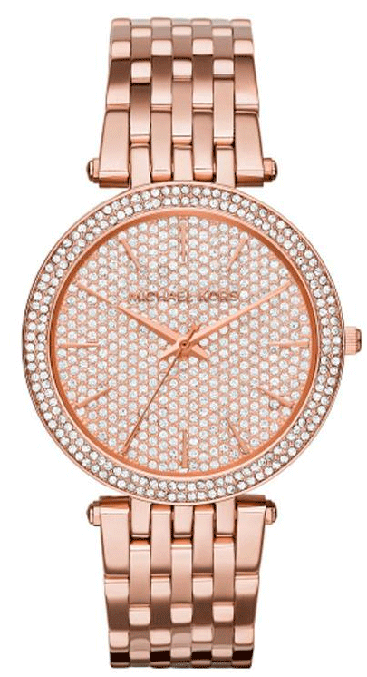 Buy Shop Michael Kors Darci Rose Gold Dial Rose Gold Steel Strap Watch for Women - MK3439 USA Online