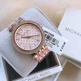 Buy Shop Michael Kors Darci Rose Gold Dial Steel Strap Watch for Women - MK3399 USA Online