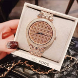 Buy Shop Michael Kors Darci Rose Gold Dial Steel Strap Watch for Women - MK3399 USA Online