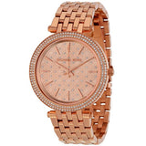 Buy Shop Michael Kors Darci Rose Gold Dial Steel Strap Watch for Women - MK3399 USA Online