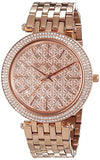 Buy Shop Michael Kors Darci Rose Gold Dial Steel Strap Watch for Women - MK3399 USA Online