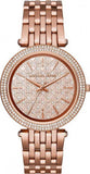 Buy Shop Michael Kors Darci Rose Gold Dial Steel Strap Watch for Women - MK3399 USA Online