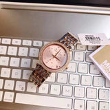 Buy Shop Michael Kors Darci Rose Gold Dial Two Tone Steel Strap Watch for Women - MK3726 USA Online