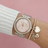 Buy Shop Michael Kors Darci Rose Gold Dial Two Tone Steel Strap Watch for Women - MK3726 USA Online