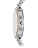 Buy Shop Michael Kors Darci Rose Gold Dial Two Tone Steel Strap Watch for Women - MK3726 USA Online