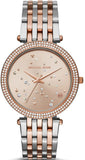 Buy Shop Michael Kors Darci Rose Gold Dial Two Tone Steel Strap Watch for Women - MK3726 USA Online