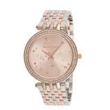 Buy Shop Michael Kors Darci Rose Gold Dial Two Tone Steel Strap Watch for Women - MK3726 USA Online