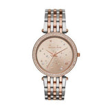 Buy Shop Michael Kors Darci Rose Gold Dial Two Tone Steel Strap Watch for Women - MK3726 USA Online