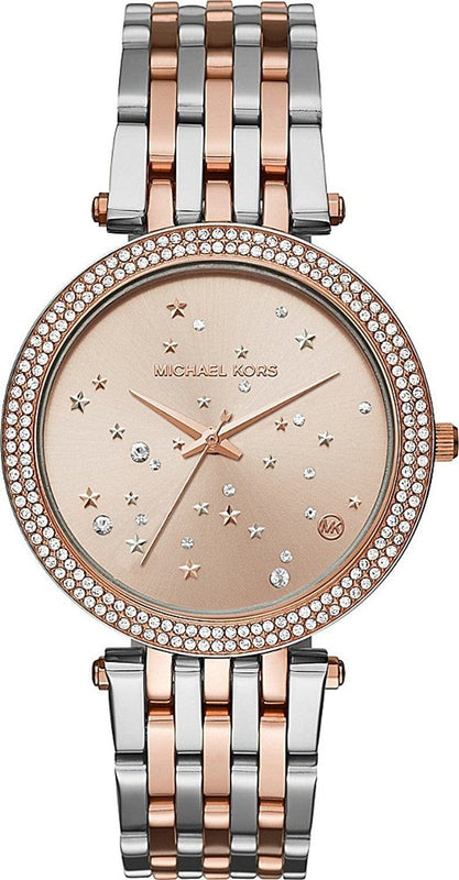 Buy Shop Michael Kors Darci Rose Gold Dial Two Tone Steel Strap Watch for Women - MK3726 USA Online