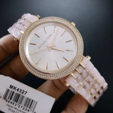 Buy Shop Michael Kors Darci Rose Gold Dial Two Tone Steel Strap Watch for Women - MK4327 USA Online