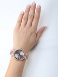 Buy Shop Michael Kors Darci Rose Gold Dial Two Tone Steel Strap Watch for Women - MK4327 USA Online