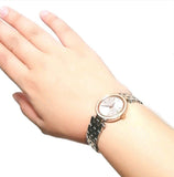 Buy Shop Michael Kors Darci Rose Gold Dial Two Tone Steel Strap Watch for Women - MK4327 USA Online