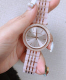 Buy Shop Michael Kors Darci Rose Gold Dial Two Tone Steel Strap Watch for Women - MK4327 USA Online