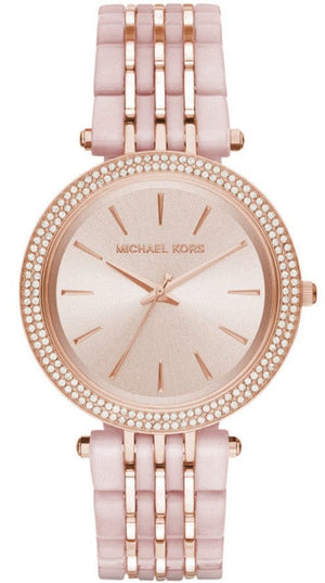 Buy Shop Michael Kors Darci Rose Gold Dial Two Tone Steel Strap Watch for Women - MK4327 USA Online