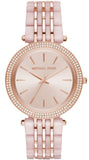 Buy Shop Michael Kors Darci Rose Gold Dial Two Tone Steel Strap Watch for Women - MK4327 USA Online