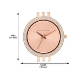 Buy Shop Michael Kors Darci Rose Gold Dial with Diamonds Rose Gold Stainless Steel Strap Watch for Women - MK3192 USA Online